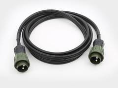 2-pole 24 volt connection cables with screw ring 35 mm2, 50 mm2, olive green